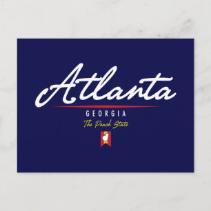 Atlanta Script Postkarte