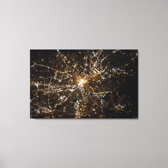 Atlanta Shines at Night Leinwanddruck (Vorderseite)