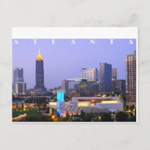Atlanta Skyline (1) Postkarte