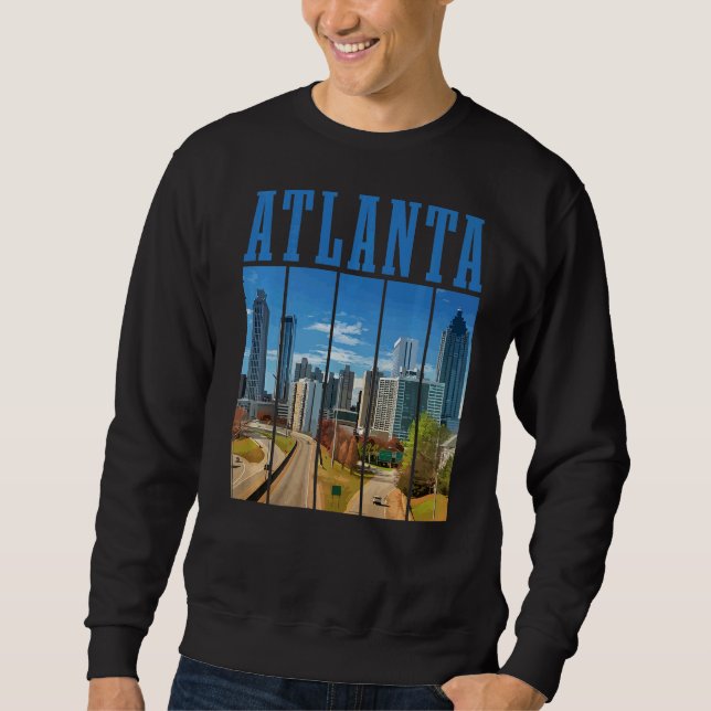Atlanta Skyline Atl Georgia Vintag Pride Sweatshirt (Vorderseite)