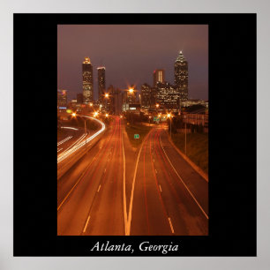 Atlanta Skyline, Atlanta, Georgia Poster