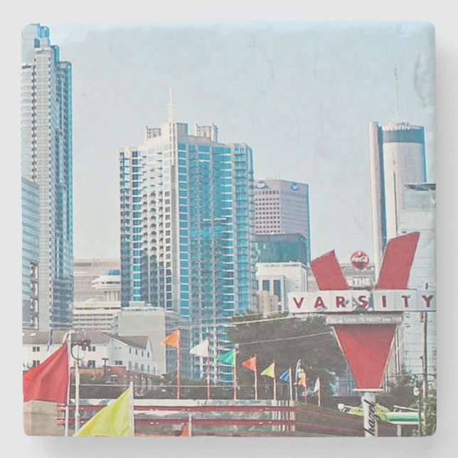 Atlanta Skyline, Atlanta Steinuntersetzer (Vorderseite)