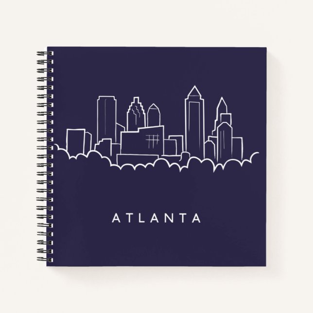Atlanta Skyline Notizbuch (Vorderseite)