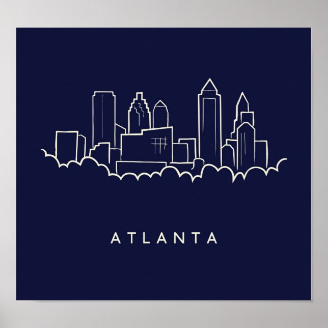 Atlanta Skyline Poster (Vorne)
