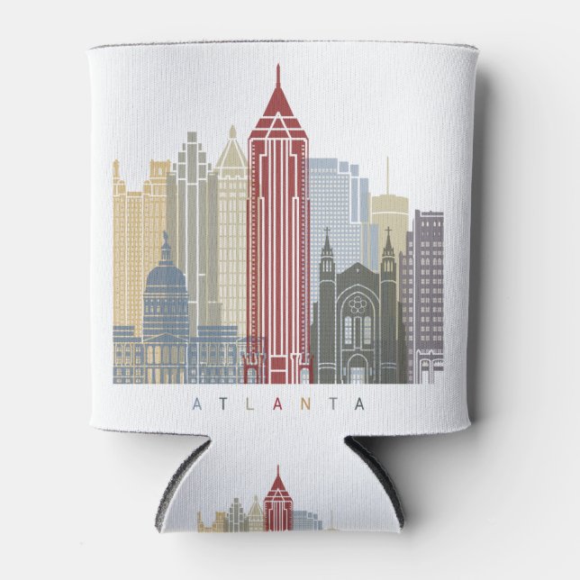 Atlanta skyline poster dosenkühler (Vorderseite)