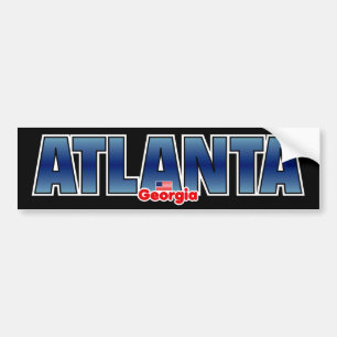 Atlanta-Stoßdämpfer Autoaufkleber