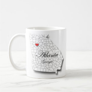 Atlanta Tasse, Atlanta Georgia Tasse, Liebe Atlant Kaffeetasse