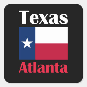 Atlanta TX Quadratischer Aufkleber