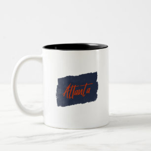 Atlanta Typographie rouge manuscrite Café Mug