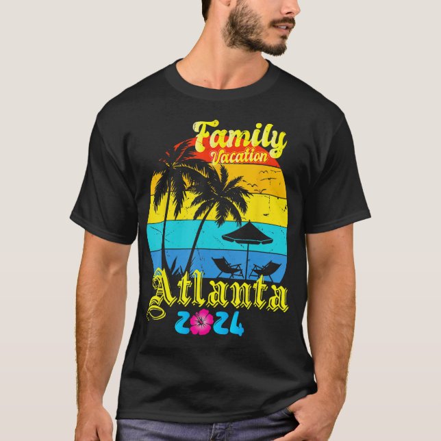 Atlanta Vacation 2024 Family Vacation 2024 Matchin T-Shirt (Vorderseite)
