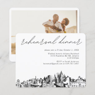 Atlanta Wedding Probe Einladungskarte