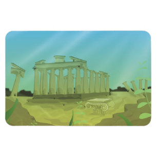 Atlantas Cartoon Magnet