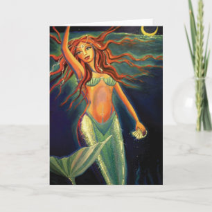 Atlantean Mermaid - Grußkarte Karte