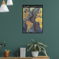 " Atlantic: 1968 - The Atlantic OCEAN FLOOR map ..