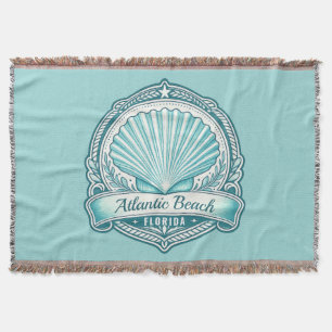Atlantic Beach FL Küsten-Meeresschalen-Emblem Decke