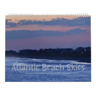 Atlantic Beach Skies Calendrier du mur de douze mo