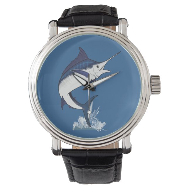 Atlantic Blue Marlin Armbanduhr (Vorderseite)