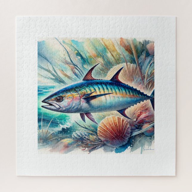 Atlantic Bonito 190624AREF122 - Watercolor (Vertikal)