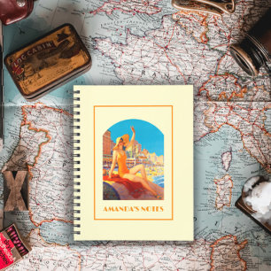 Atlantic City 1930er Button-Up Retro Vintage Trave Notizbuch