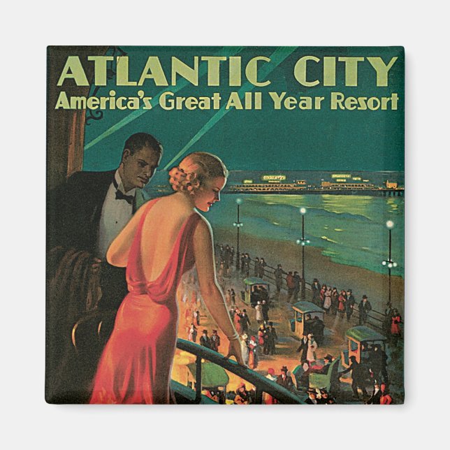 Atlantic City ~ All Year Resort Magnet (Vorne)