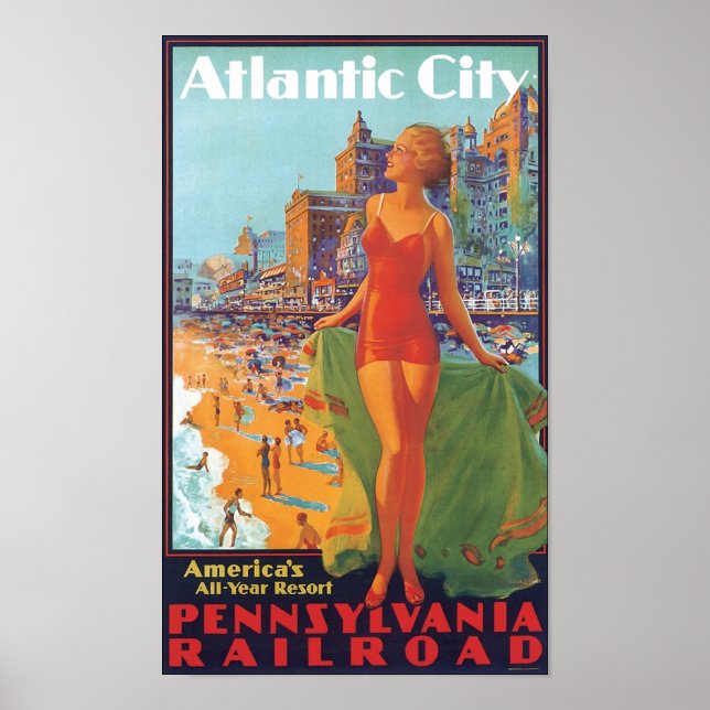 Atlantic City America's All Year Resort Poster (Vorne)