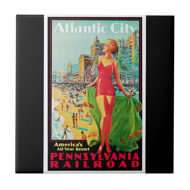 Atlantic City - Amerikas ganzjähriger Spielplatz Fliese (Vorderseite)