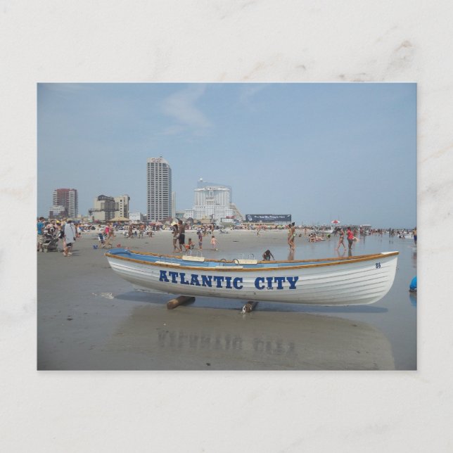 Atlantic City Beach Postcard Postkarte (Vorderseite)