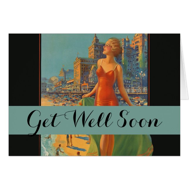 Atlantic City Beauty Vintages Kunstwerk (Vorderseite (Horizontal))