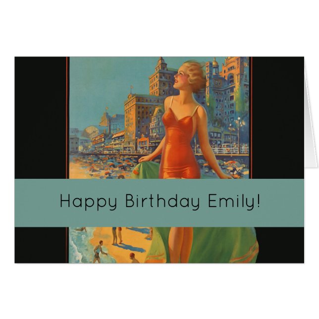 Atlantic City Beauty Vintages Kunstwerk (Vorderseite (Horizontal))