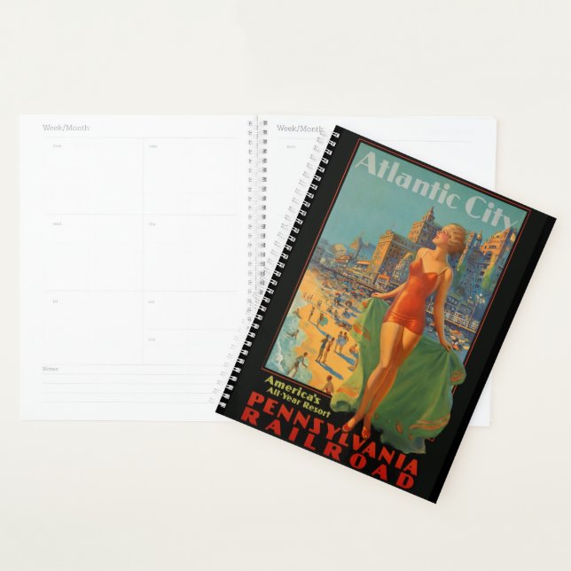Atlantic City Beauty Vintages Kunstwerk Planer (Anzeige)