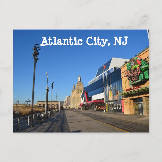 Atlantic City Boardwalk Postkarte (Vorderseite)