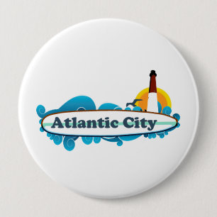 Atlantic City. Button