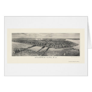 Atlantic City, carte panoramique de NJ - 1905