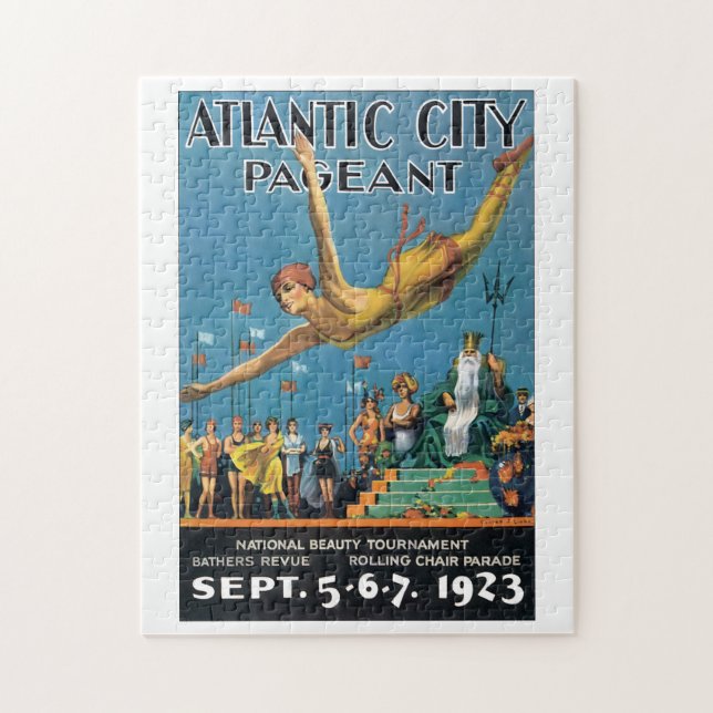 Atlantic City Festzug-Vintages Reise-Plakat (Vertikal)