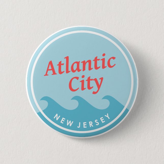 Atlantic City New Jersey Button (Vorderseite)