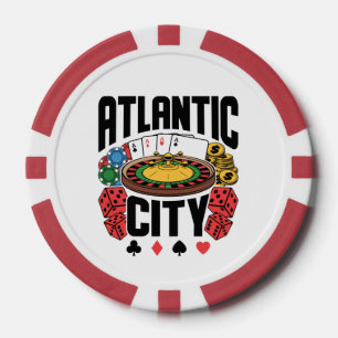 Atlantic City New Jersey Casino Gambling Pokerchips