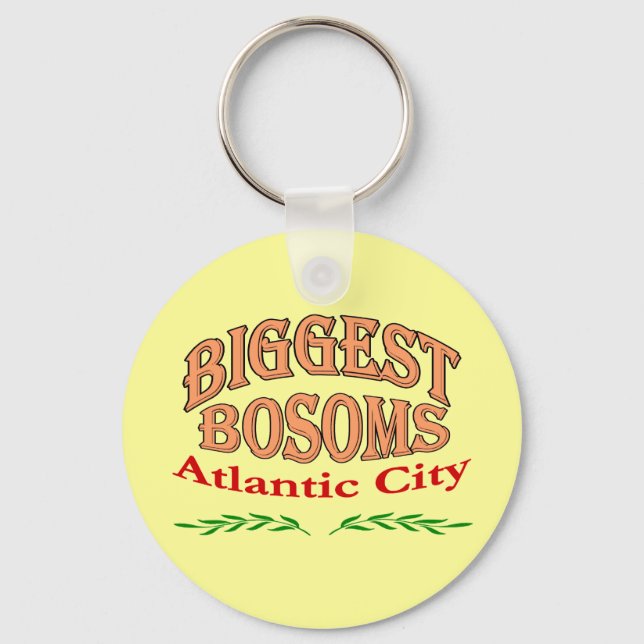 Atlantic City New Jersey Größte Bosomen Schlüsselanhänger (Vorderseite)