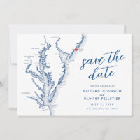 Atlantic City New Jersey Map Modern Wedding