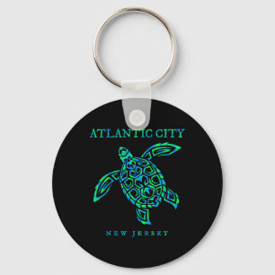 Atlantic City New Jersey Meeresschildkröte Jungen Schlüsselanhänger