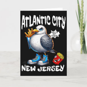 Atlantic City New Jersey Möwe Pommes Funn Karte