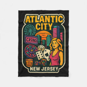 Atlantic City New Jersey Urlaub Kasino Spiele Ga Fleecedecke