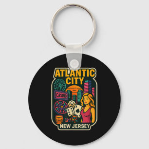 Atlantic City New Jersey Urlaub Kasino Spiele Ga Schlüsselanhänger
