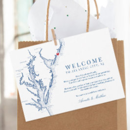 Atlantic City New Jersey Wedding Welcome Itinerary Dankeskarte
