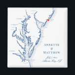 Atlantic City NJ Jersey Shore Map Wedding Magnet<br><div class="desc">Schnelle und einfache Bestellung! Diese Ansichtsmagnete von Atlantic City, New Jersey machen aus New Jersey Hochzeitsvorzüge, die Sie in Ihre Begrüßungstaschen für die atlantische Hochzeit in Urlaubsort aufnehmen können. Bewegen Sie das Herz, indem Sie unter "Anpassen" auf "Bearbeiten mit dem Designwerkzeug" klicken. Mit einer Karte von Chesapeake Bay mit Artwork...</div>