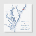 Atlantic City NJ Jersey Shore Map Wedding Magnet<br><div class="desc">Schnelle und einfache Bestellung! Diese Ansichtsmagnete von Atlantic City, New Jersey machen aus New Jersey Hochzeitsvorzüge, die Sie in Ihre Begrüßungstaschen für die atlantische Hochzeit in Urlaubsort aufnehmen können. Bewegen Sie das Herz, indem Sie unter "Anpassen" auf "Bearbeiten mit dem Designwerkzeug" klicken. Mit einer Karte von Chesapeake Bay mit Artwork...</div>