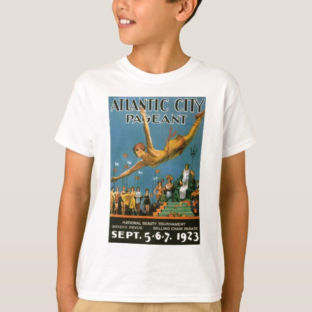 Atlantic City Pageant Vintage Poster T-Shirt (Vorderseite)