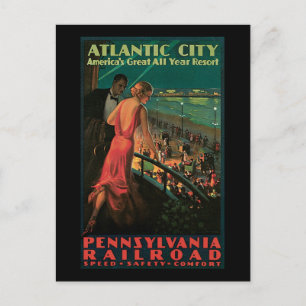 Atlantic City Pennsylvania Railroad Postkarte