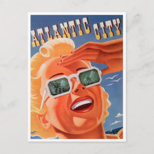 Atlantic City, Pennsylvania Vintage Travel Postkarte