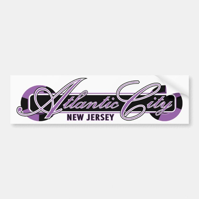 Atlantic City Räder Autoaufkleber (Vorne)
