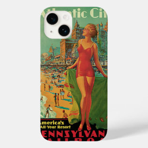 Atlantic City Resort, Pennsylvania Railway Travel Case-Mate iPhone Hülle